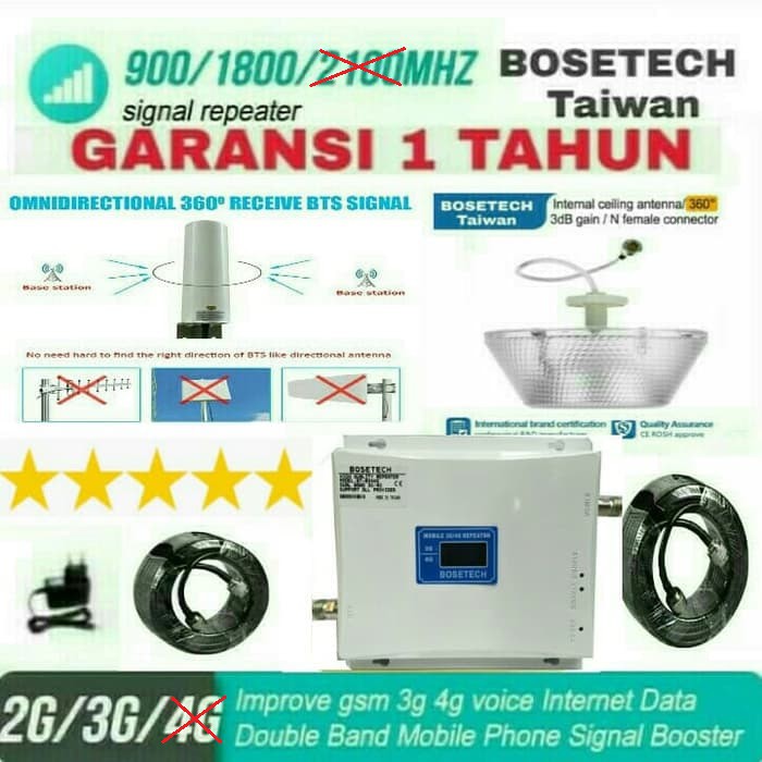GSM 2G+3G ANTENA PENGUAT SINYAL HP ALAT PENGUAT SINYAL HP PENGUAT SIGNAL HP GSM REPEATER GSM
