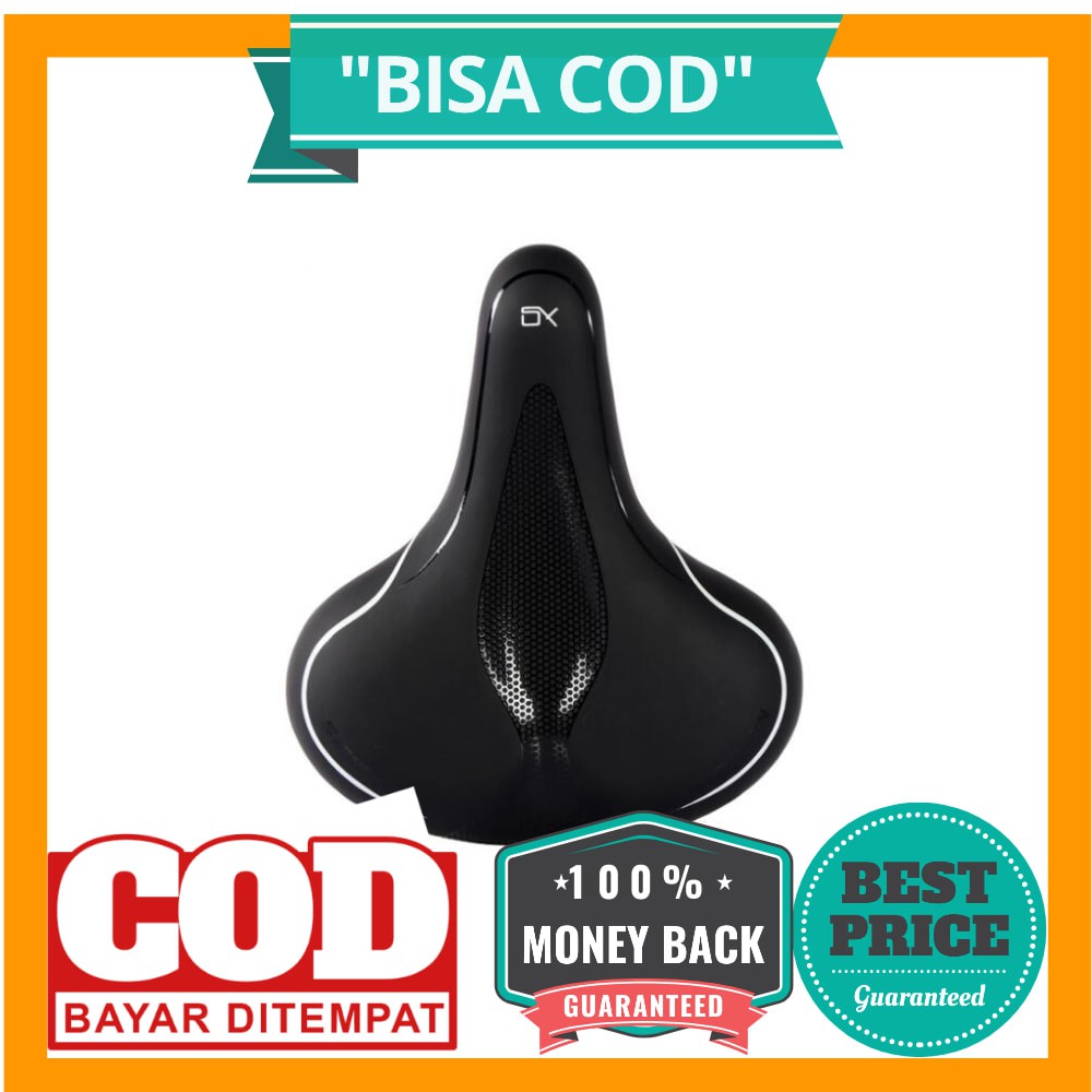 BISA COD VERDENERGIA Sadel Sepeda Comfortable Silicone Cushion - SX-523 - Black