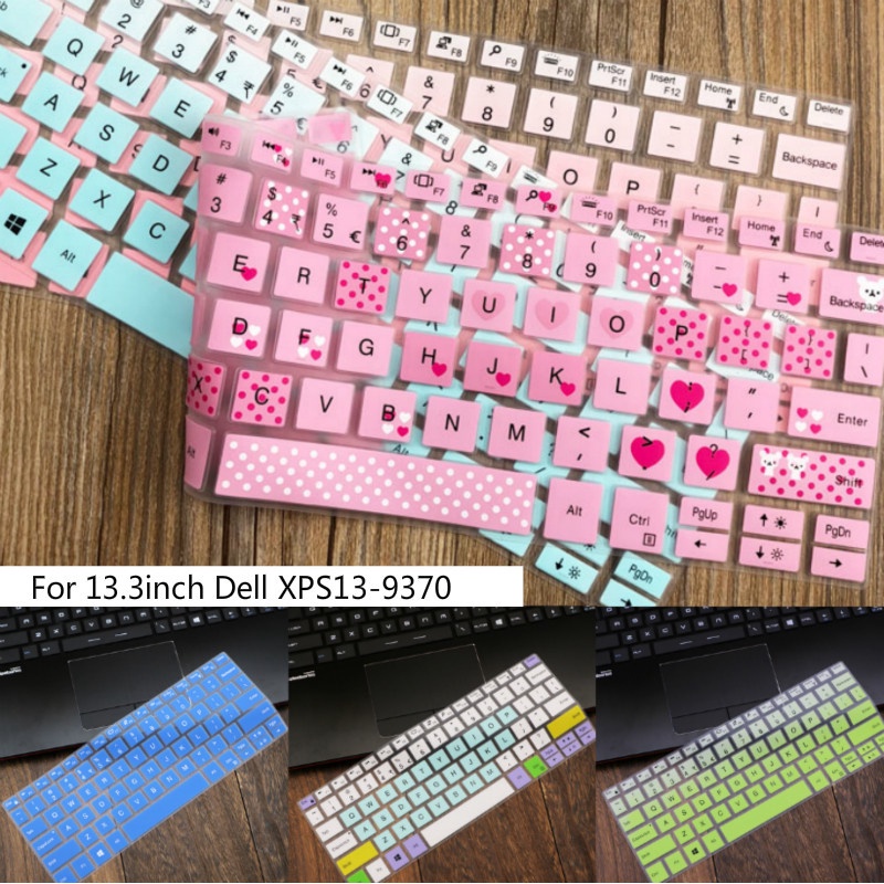 For 13.3inch Dell XPS13-9370-3905S Soft Ultra-thin Silicone Laptop Keyboard Cover Protector