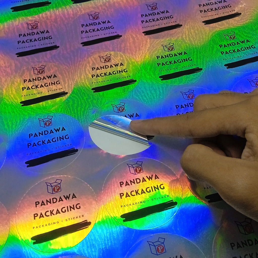 

Cetak/Print Label Kemasan Sticker Hologram A3+ & Kiss Cutting