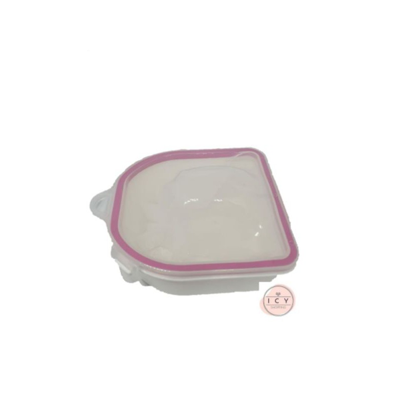 Double layer manicure bowl pink / tempat mangkuk wadah cuci tangan menicure rendam jari remover soak