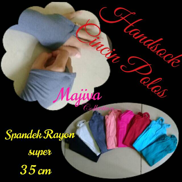 Handsock Cincin polos Spandek Rayon super