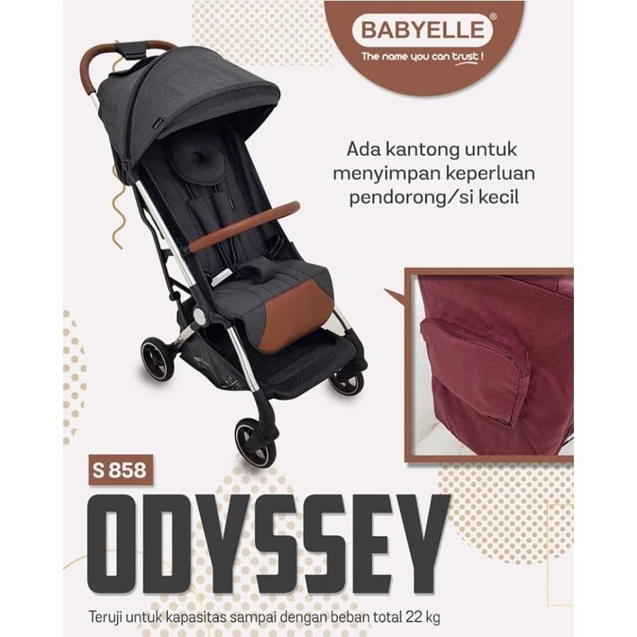BabyElle Odyssey S-858 / Kereta Dorong Baby Elle / Kereta Dorong Bayi / Stroller Traveling