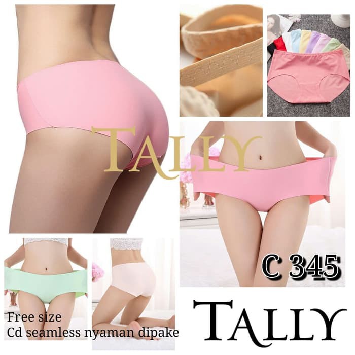 Celana Dalam Seamless Wanita Anti Nyeplak Tally 344 &amp; 345 / CD Cewek Perempuan Tanpa Jahit Tally