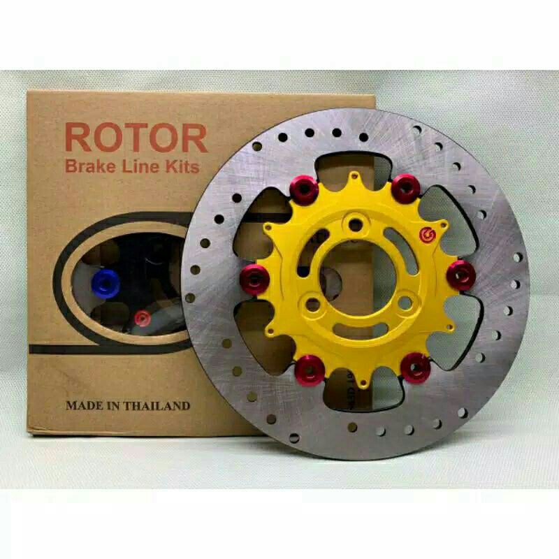 DISC PIRINGAN DEPAN MIO J 3 LUBANG ROTOR FLOATING UKURAN 220MM ORI THAILAND