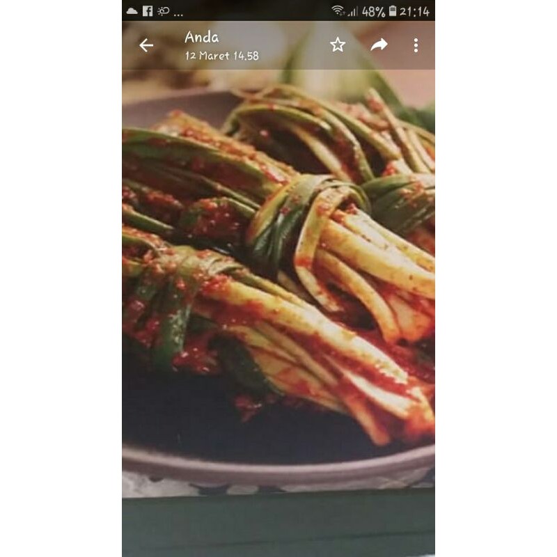 

kimchi Cokpha / Daun bawang kimchi