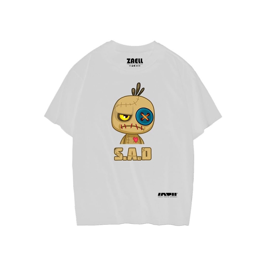 kaos distro uniqlo baju dewasa / pakaian pria wanita-sad