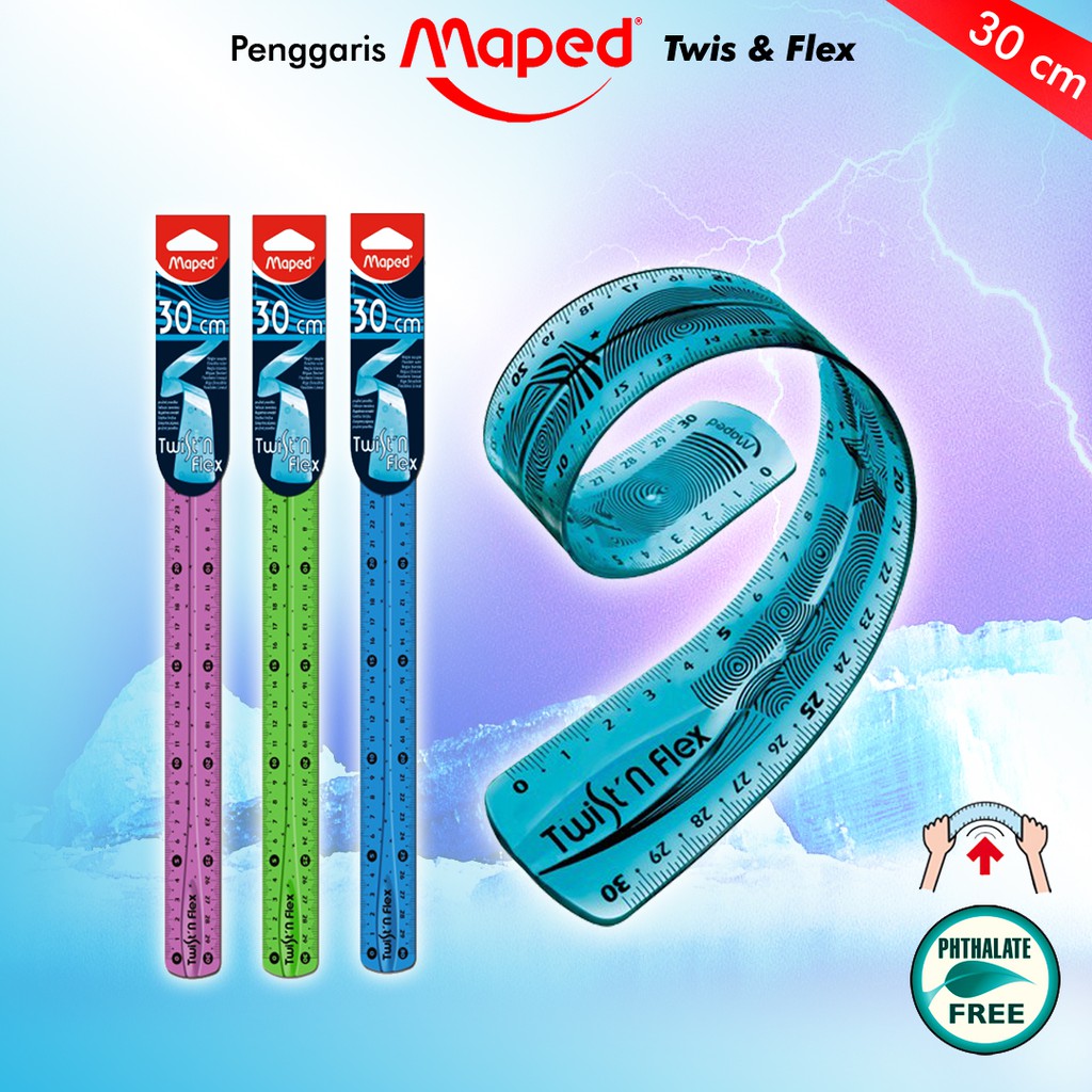 Penggaris Maped Twist & Flex 20cm & 30cm | Shopee Indonesia