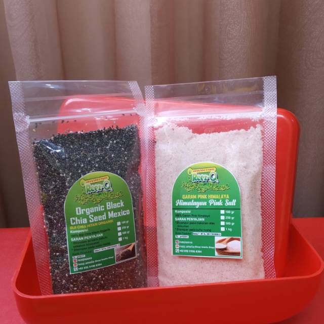 

Paket Organic Black Chia Seed & Himalayan Salt 100 gr