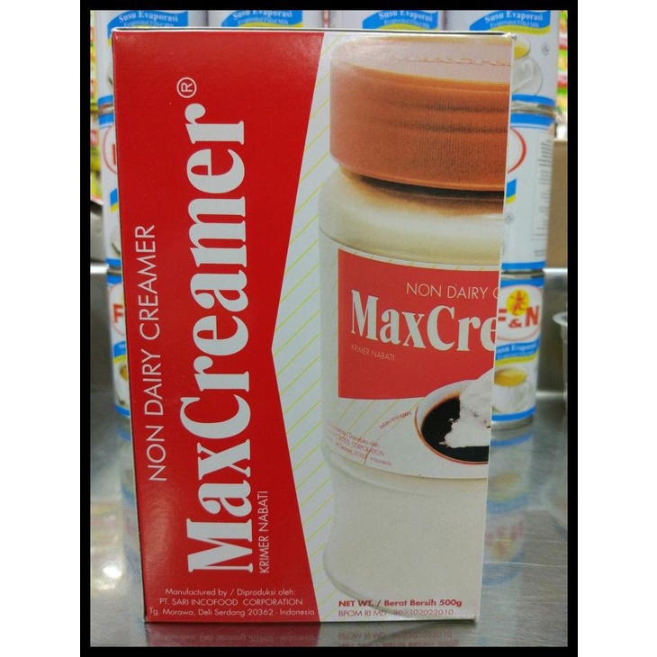 

KRIMER MAX CREAMER 500GR (KEMASAN REFILL) VIA REX / JNE / NINJA EXPRES KODE 602