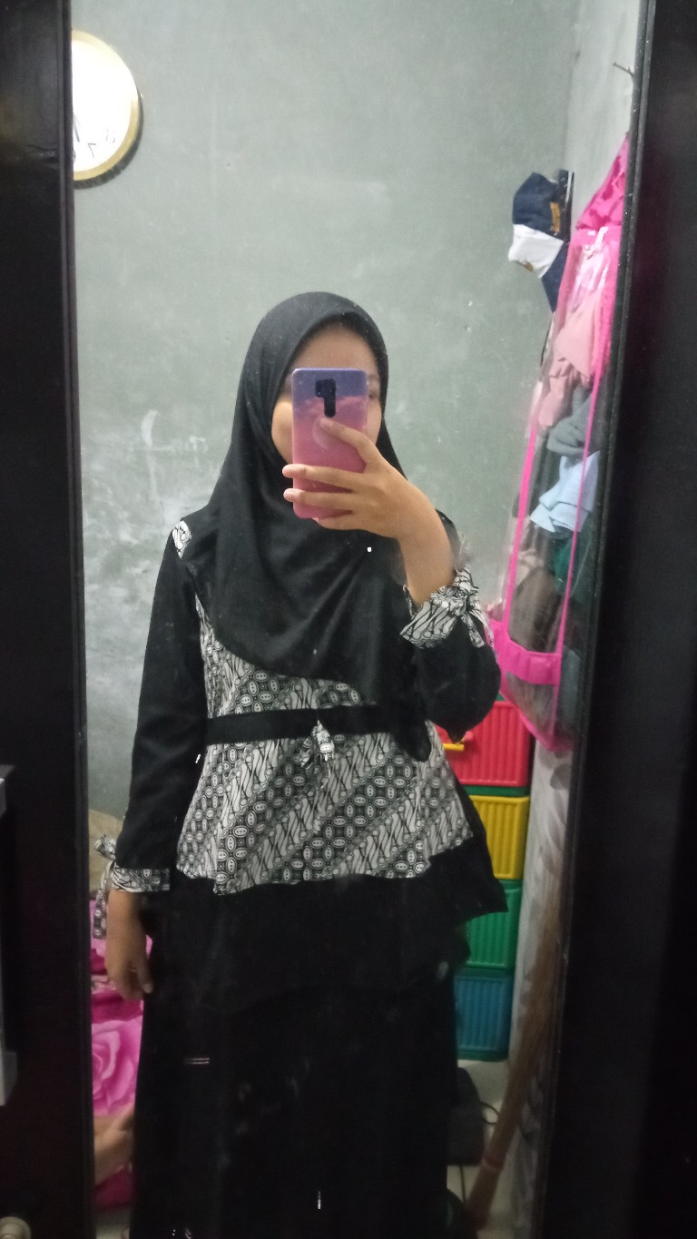 Tey-17 Batik Wanita Asj Sa Hrb026 Kenongo Kemeja Tosca Pendek