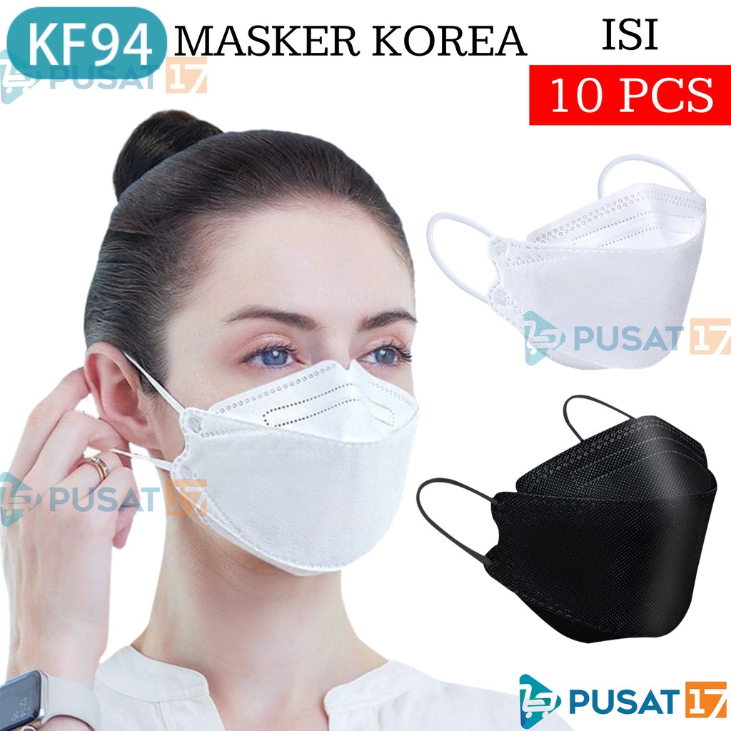 MASKER KF94 KOREA 4PLY 10 PCS EVO PLUSMED CONVEX FACEMASK KF94 BFE 95% IMPORT