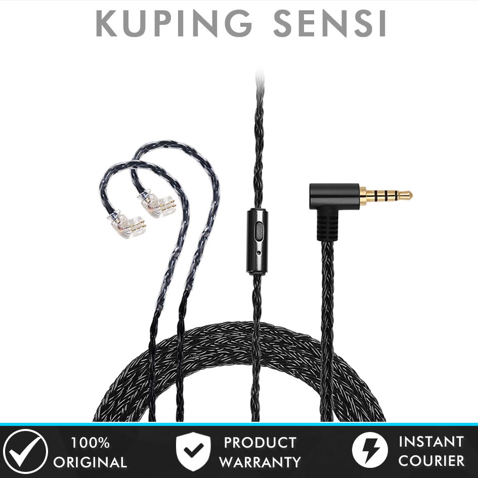 Kabel Upgrade JCally 16 Core JC16S with Mic for kz edx zsn pro x zst x kz dq6 zs3 zst pro zsa blon