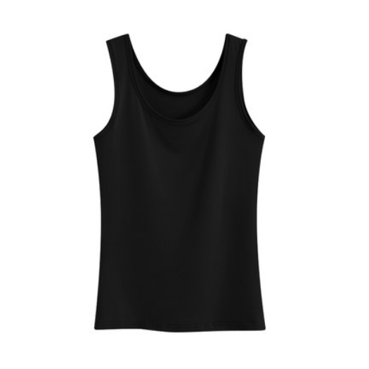 Tank Top Agnes Tanktop Wanita Tangtop Tali Besar Singlet Fashion Slim Langsing-Hitam