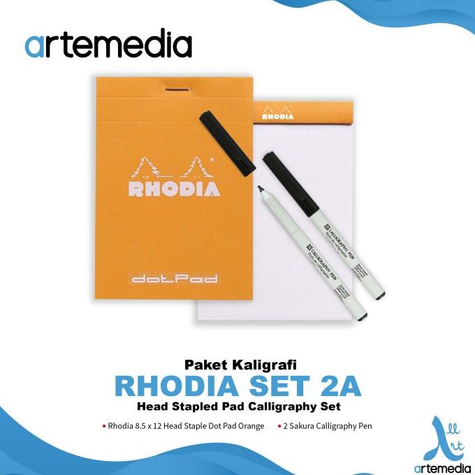 

(BISA COD) Paket Kaligrafi Set 2 Rhodia Head Stapled Pad Calligraphy Set BERGARANSI Kode 948