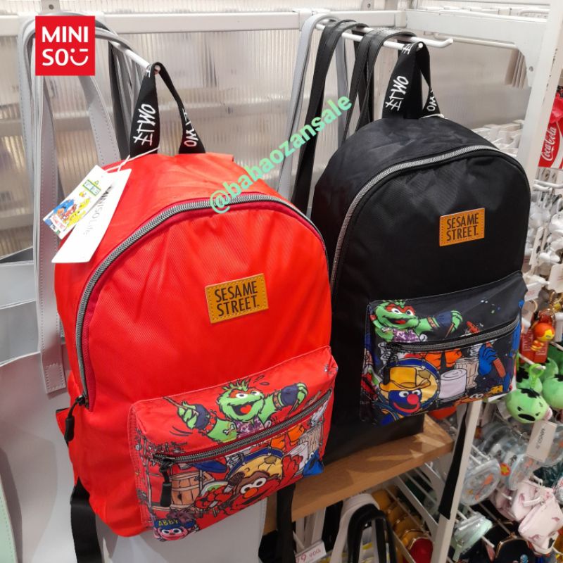 backpack / ransel miniso x sesame street