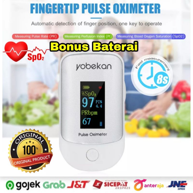 Paket 2in1 Thermometer  Pulse Oximeter Fingertip