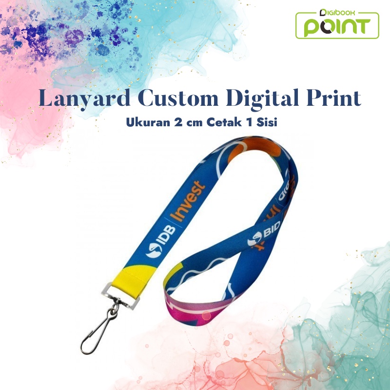 

LANYARD CUSTOM DIGITAL PRINT 2 CM CETAK 1 SISI