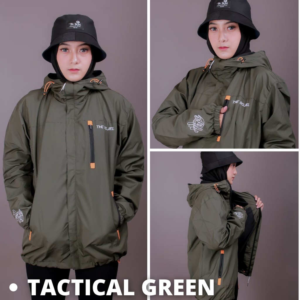 Jaket Pria / Wanita Outdoor type New Tactical BLD - Jaket Waterproof - jaket parasut - jaket gunung-TACTICAL GREEN