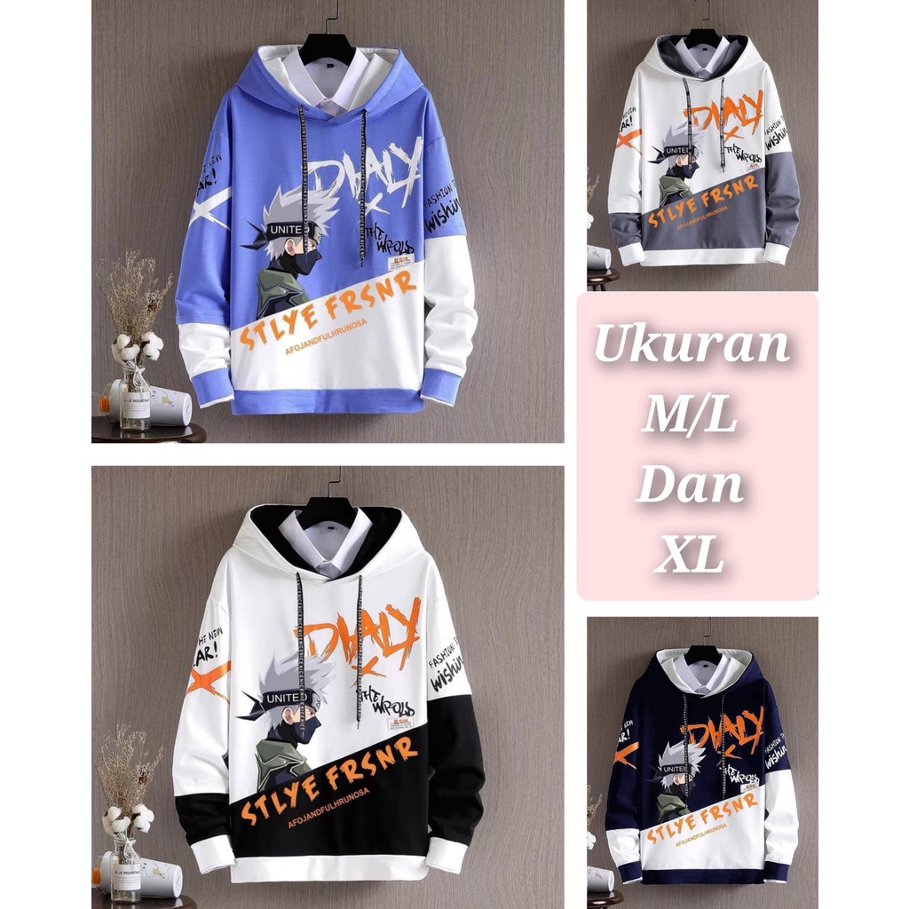 MUKZHOP - HOODIE DIALY / hoodie pria / fashion cowo kece / hoodie motif / anime / uzumaki / terbaru / termurah