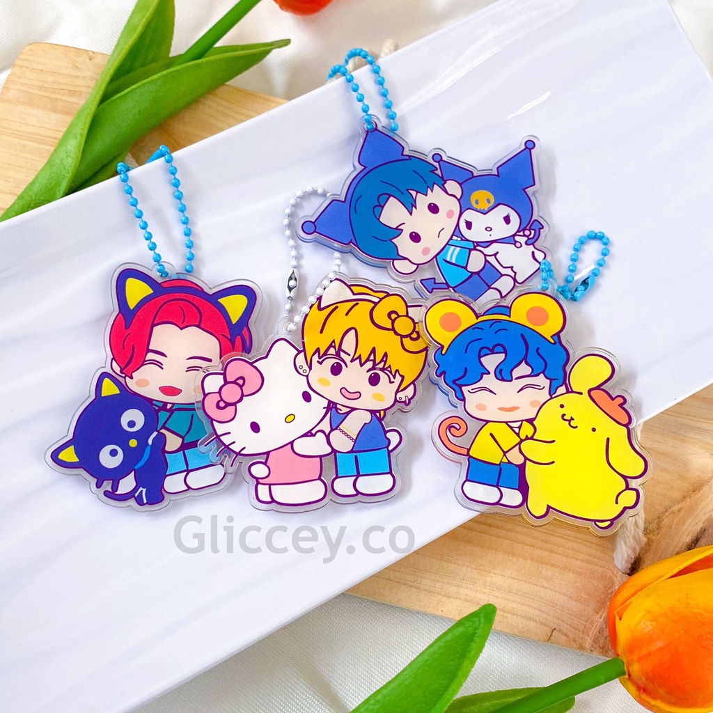 KEYCHAIN KEYCHARM BALLCHAIN SANRIO X NCT  || KEYCHAIN NCT