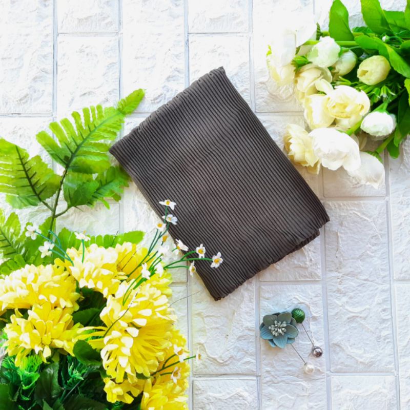 PASHMINA PLISKET by ASSYIFA ••pasmina plisket lidi-Abu tua