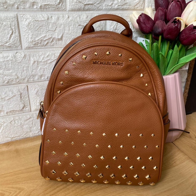 Tas MK original - Michael Kors abbey medium backpack in luggage