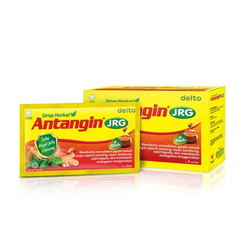 Antangin JRG Sirup Herbal Box (Isi 12 Sachet x15 ml)