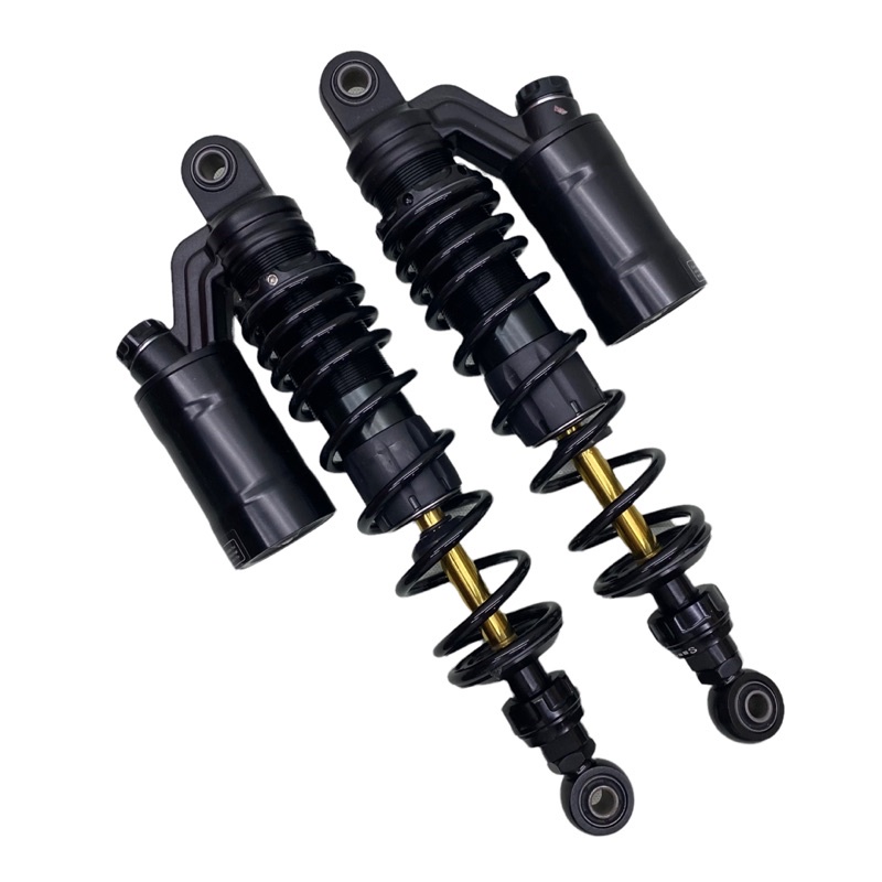 Shock Ride It GP Premium Extrem Black As Gold Series Double Klik Double Shockbreaker Tabung Atas Bebek Moge 280mm 320mm 340mm Full Black As Gold FOURSIX_46