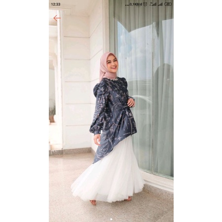 READY SEMESTA TUNIK BY VANILLA HIJAB SIAP KIRIM