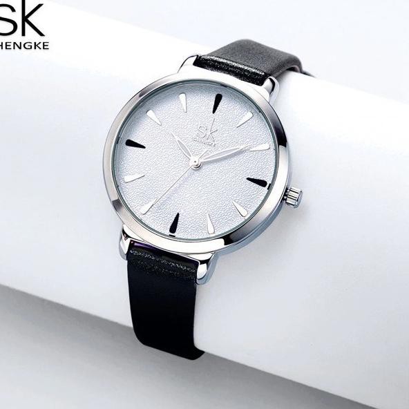 Model Baru.. SHENGKE SK8019 ORIGINAL Jam Tangan Wanita SHENGKE Analog Watchkite