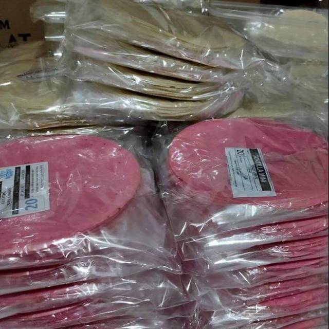 Tortilla Kulit Kebab Warna Diameter 18 cm (10 pack)
