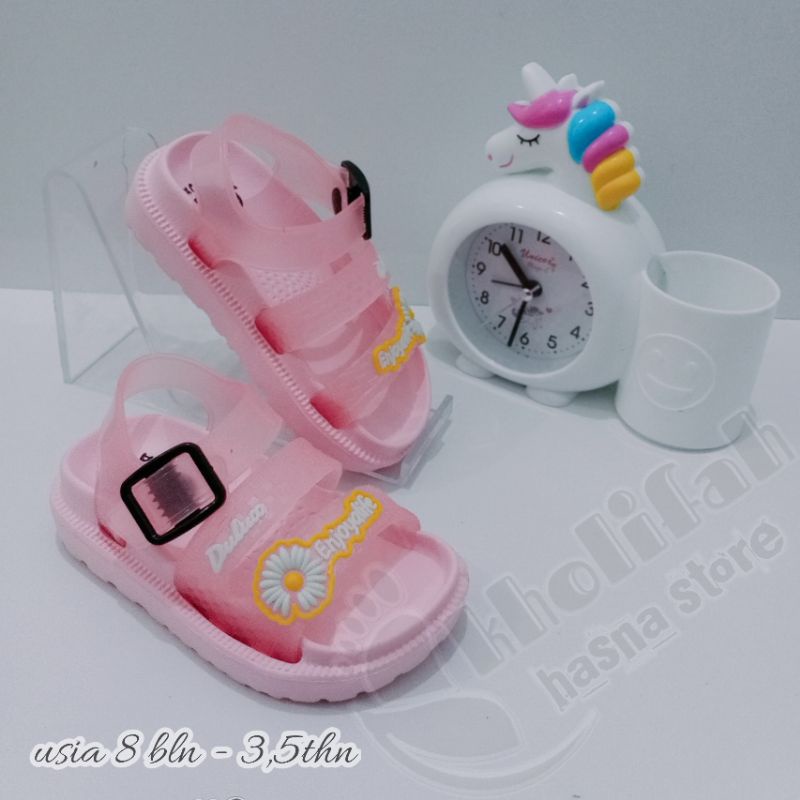 SANDAL ANAK PEREMPUAN 0 - 3,5thn TALI BUNGA MATAHARI  Dulux 323e