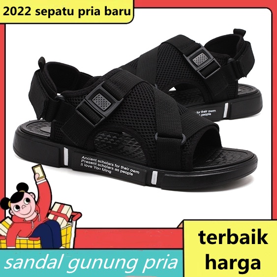 SANDAL PRIA / SANDAL GUNUNG PRIA - JAPAN CASUAL STYLE - Tali Bahu Yang Bisa Dilepas-NONSLIP RINGAN NYAMAN -39-45