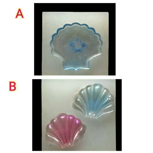 Cetakan Clay Cetakan Kerang AB Cetakan Resin cetakan fondant alat clay