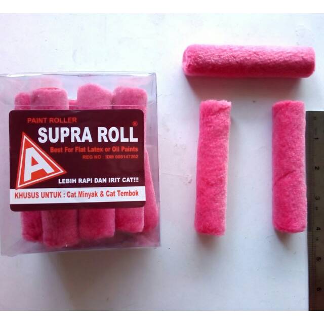 PER PACK Bulu Kuas rol kapal domba 4&quot; ISI 12PCS/Isi Ulang Bulu Kuas Roll Cat Dinding Tembok/REFILL BULU KUAS