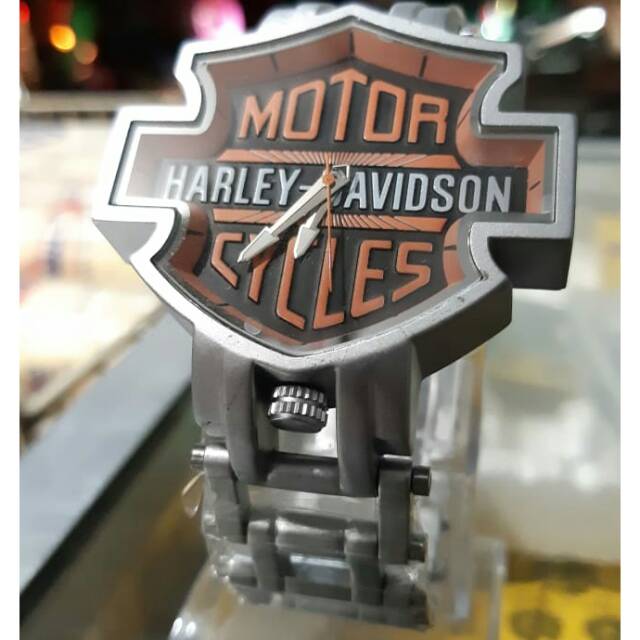 JAM TANGAN PRIA HARLEY-DAVIDSON RANTAI UDAH FREE BOX