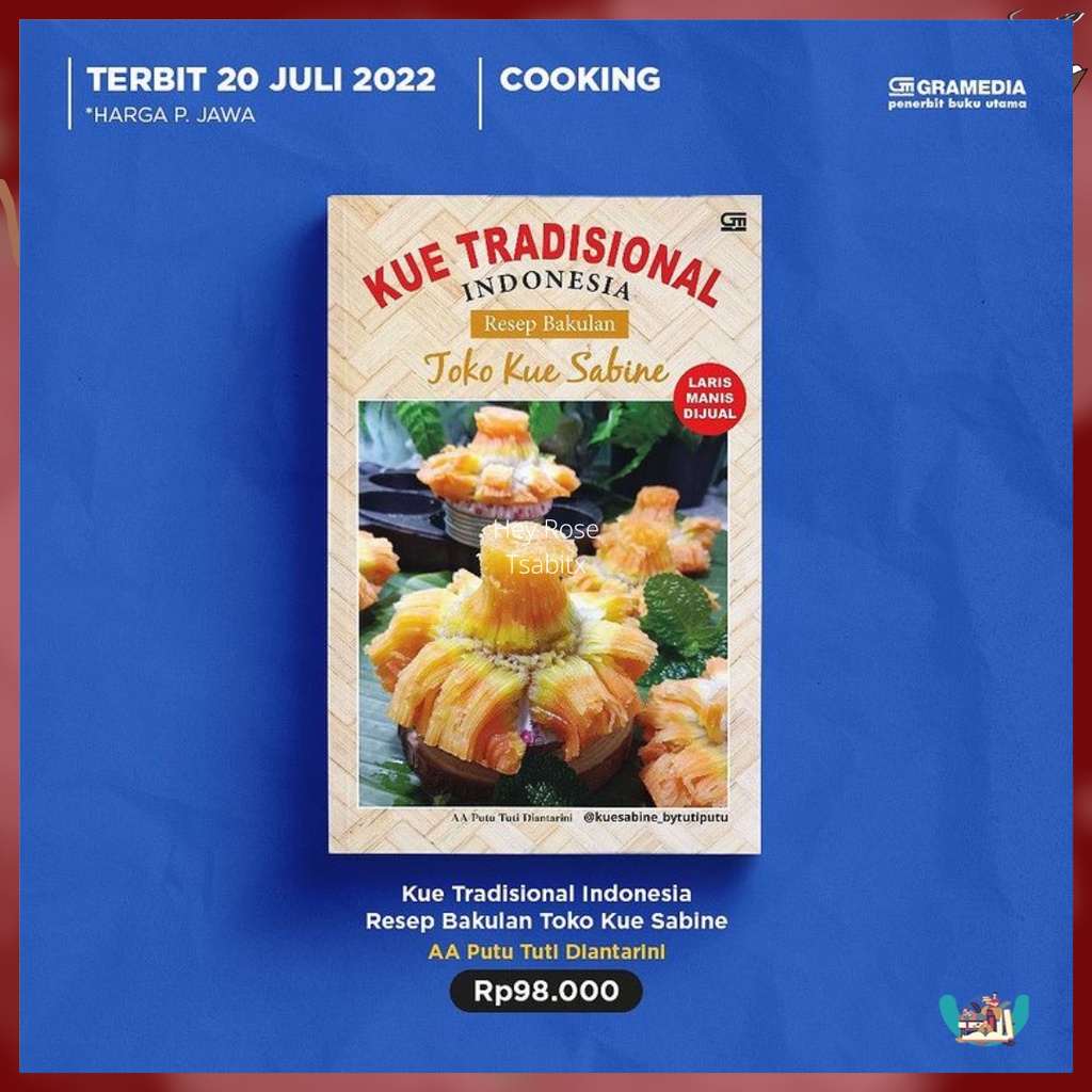 Jual Buku Kue Tradisional Indonesia Resep Bakulan Toko Kue Sabine karya