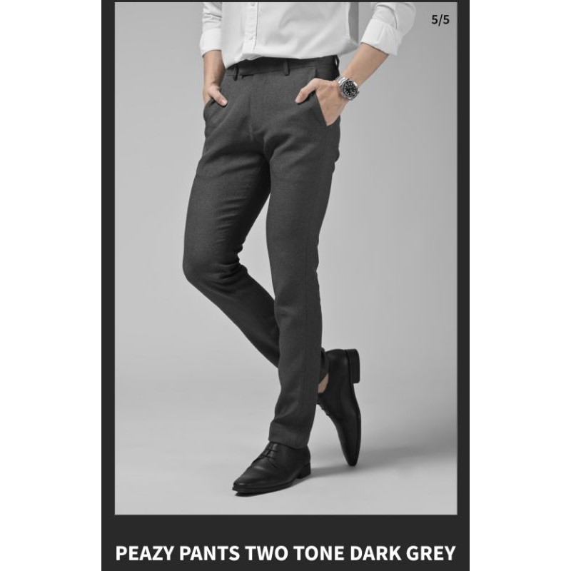 PEAZY PANTS TWO TONE GREY