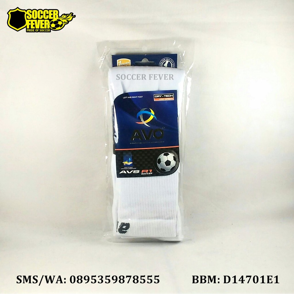 Kaos Kaki Sepak Bola Futsal Avo Putih