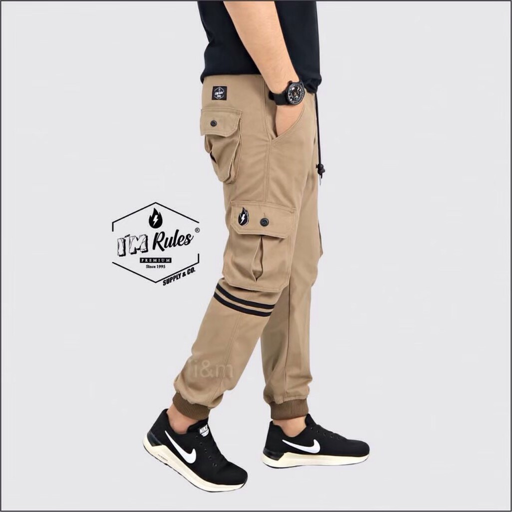 Celana jogger cargo pria celana joger cargo list i'm rules