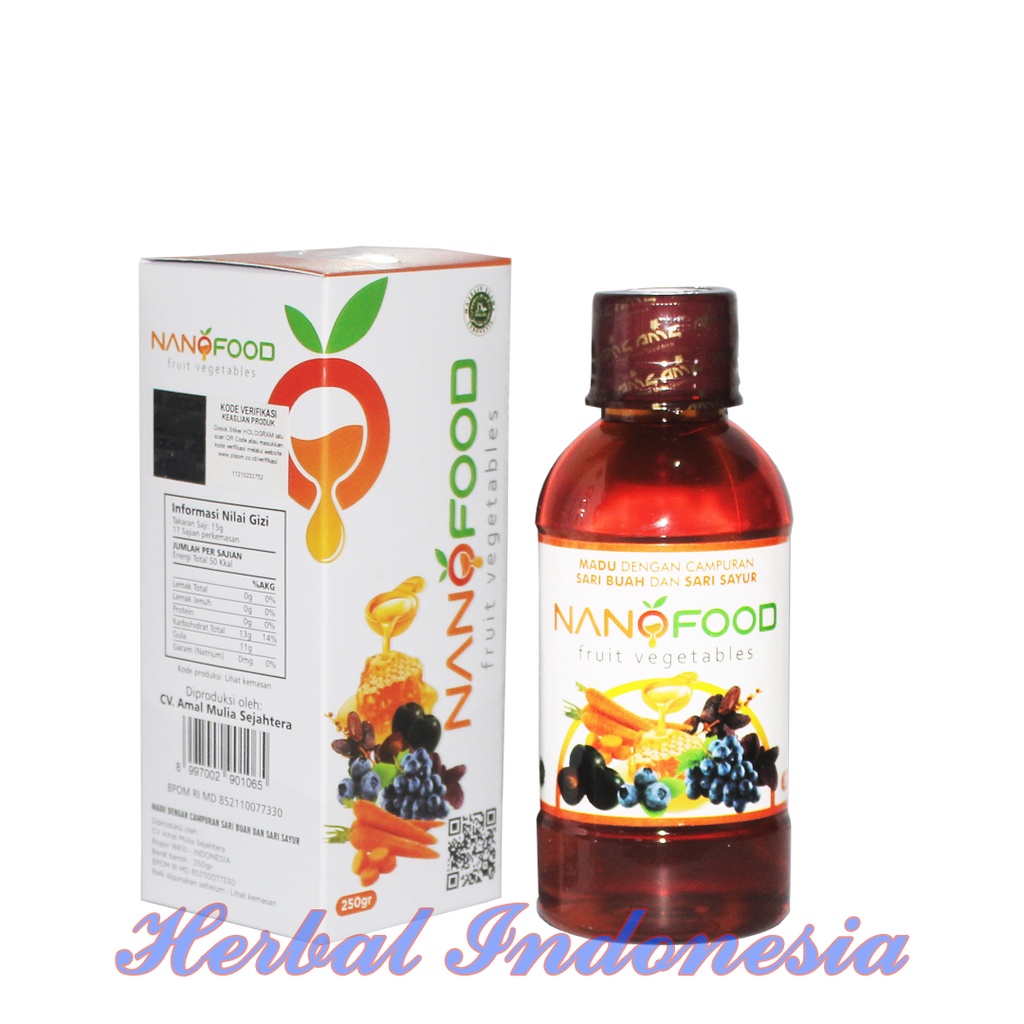 Madu NanoFood Fira 250gr | NANOFOOD Fruit Vegetables