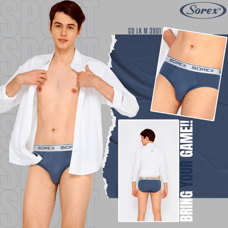 Sorex man brief LK 3901 celana dalam segitiga Laki laki dewasa S,M,L,XL (harga 1biji)