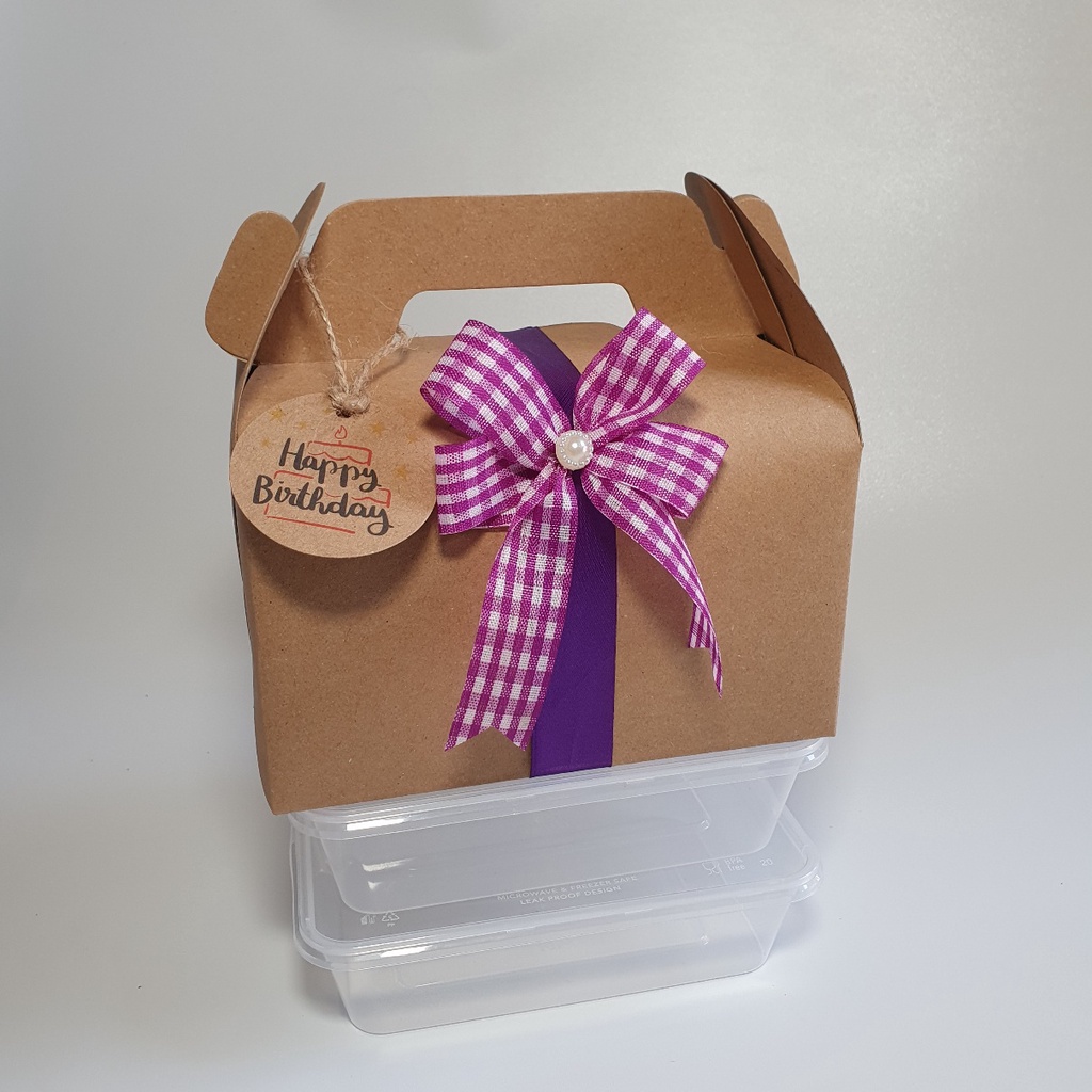 

Dus Box Kotak Thinwall 1000ml 750ml 600ml (18x12,5x10cm) kardus hantaran hampers makanan