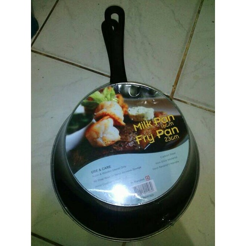 MASPION Milk Pan 16 Cm + Frypan 23 Cm 1 Set