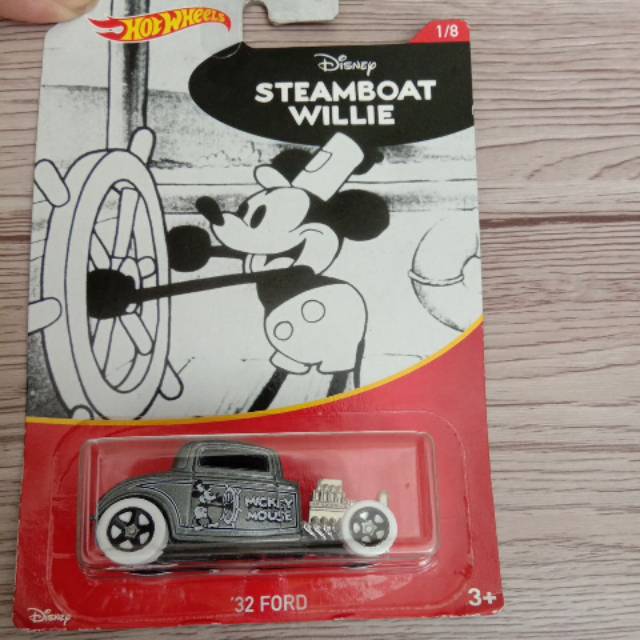 Hotwheels '32 Ford Mickey Mouse Disney Steamboat Willie Diecast karakter Made in Thailand