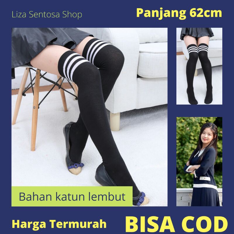 [BISA COD] TERMURAH Kaos Kaki Panjang Wanita Korea Import