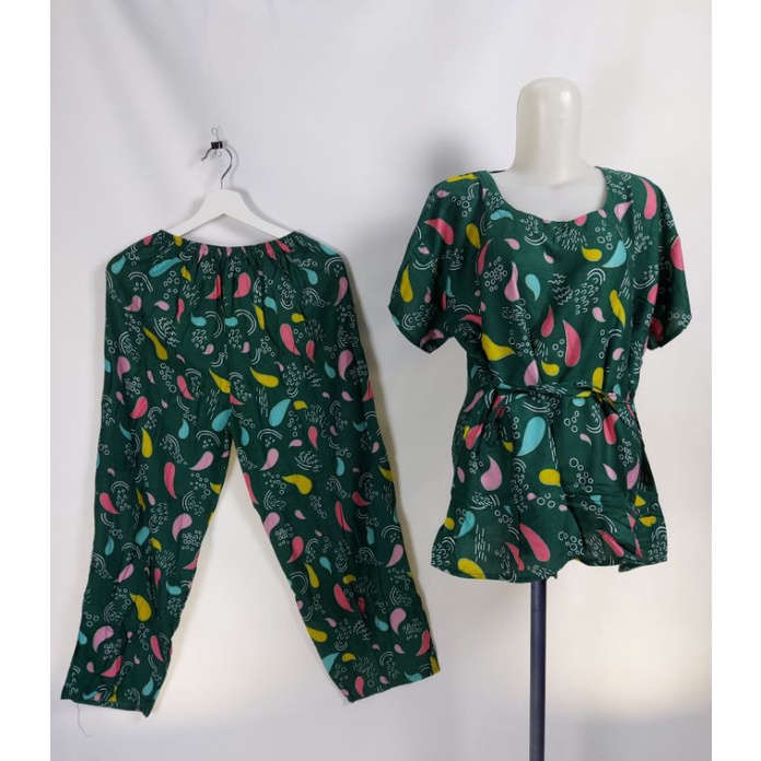SETCEL JUMBO REMPEL XXL/SETELAN CELANA PANJANG XXL/SET BABBYDOLL XXL/PIYAMA XXL/BAJU TIDUR-G23