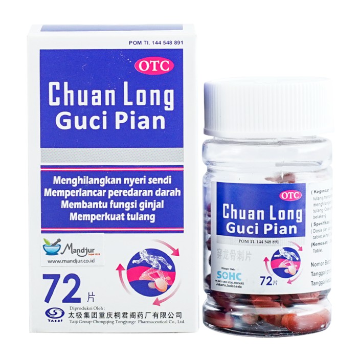 

Chuan Long Guci Pian - Untuk pengapuran sendi dan tulang