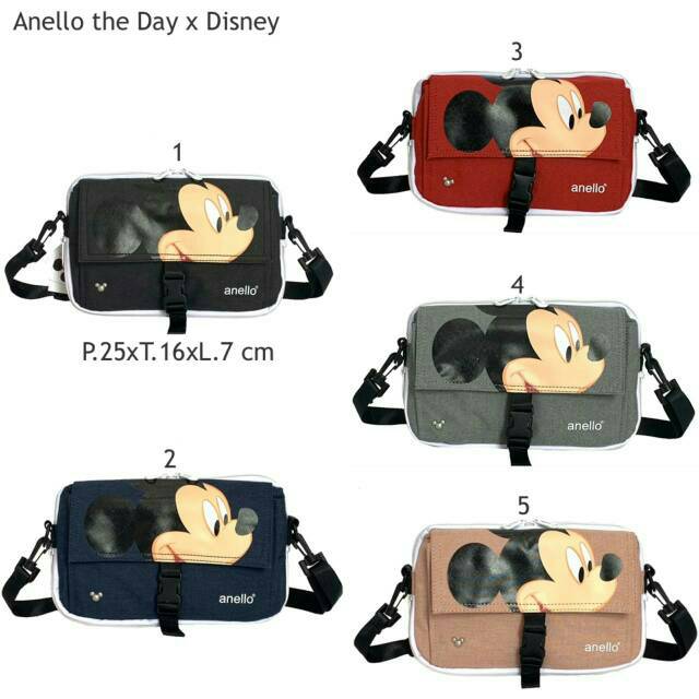 Tas Selempang Wanita Anello Disney Mickey Mouse Suprem